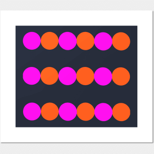 Stripe dots Posters and Art